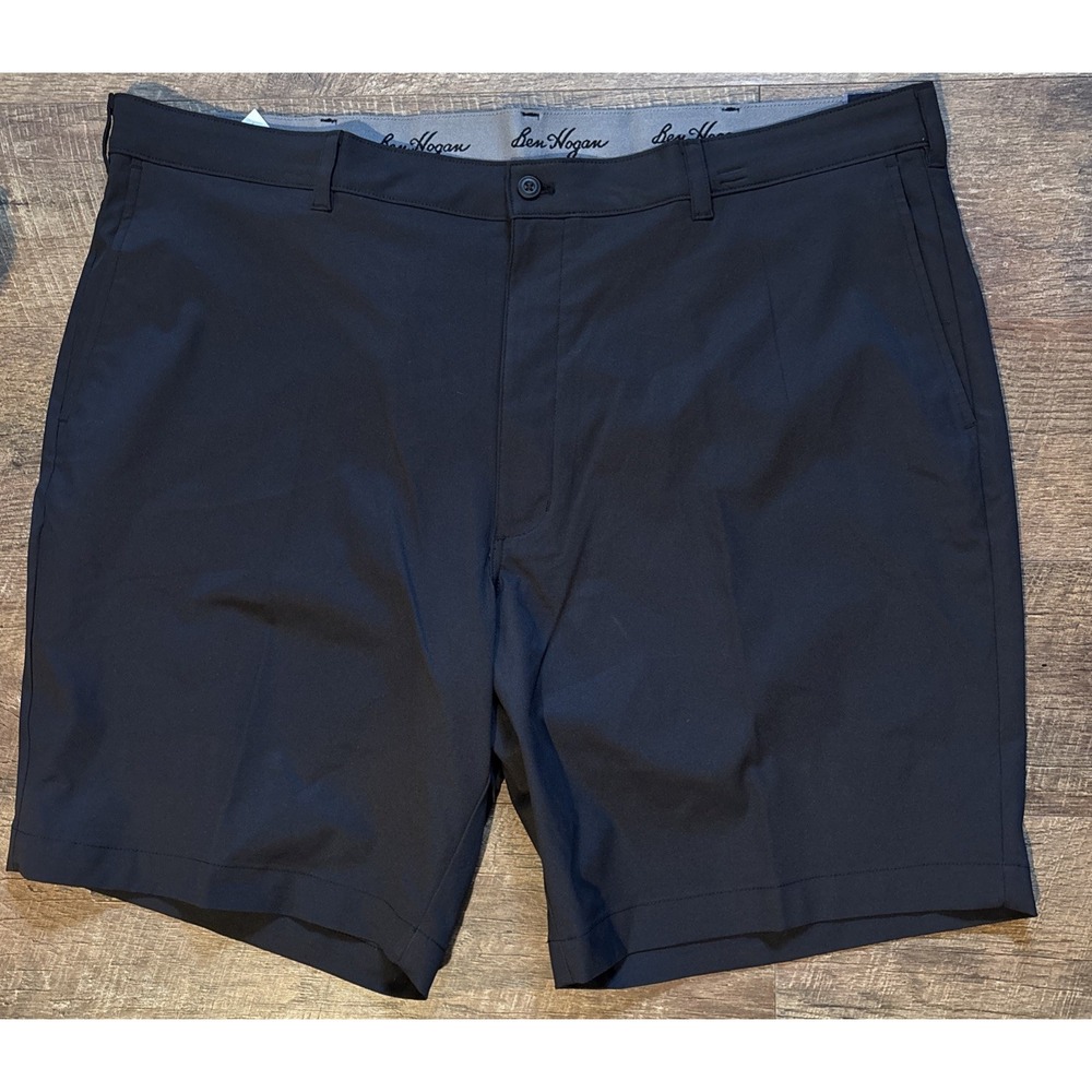 BEN HOGAN Men's Sz 44 CAVIAR Performance Stretch Golf Shorts 9" Inseam UPF 50